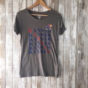 NCAA Kansas Jayhawks Grey Tee